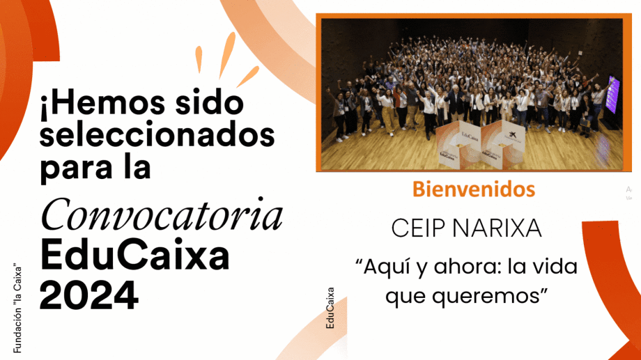 Convocatoria educaixa 2024 del CEIP Narixa